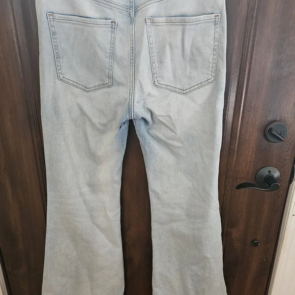 Express Light Blue Flare Jeans - Picture 10 of 12